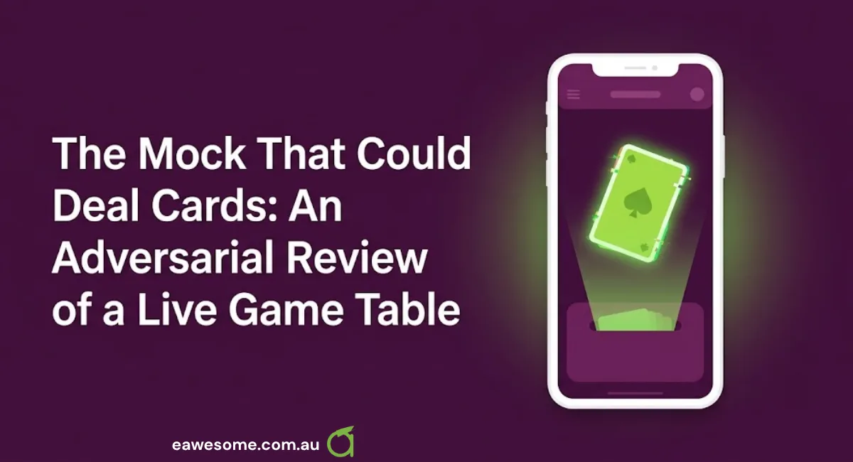 The Mock That Could Deal Cards: An Adversarial Review of a Live Game Table