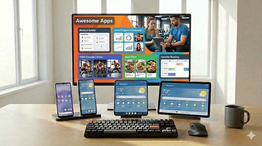 Personal trainer app features: workout plans, progress tracking, and client management