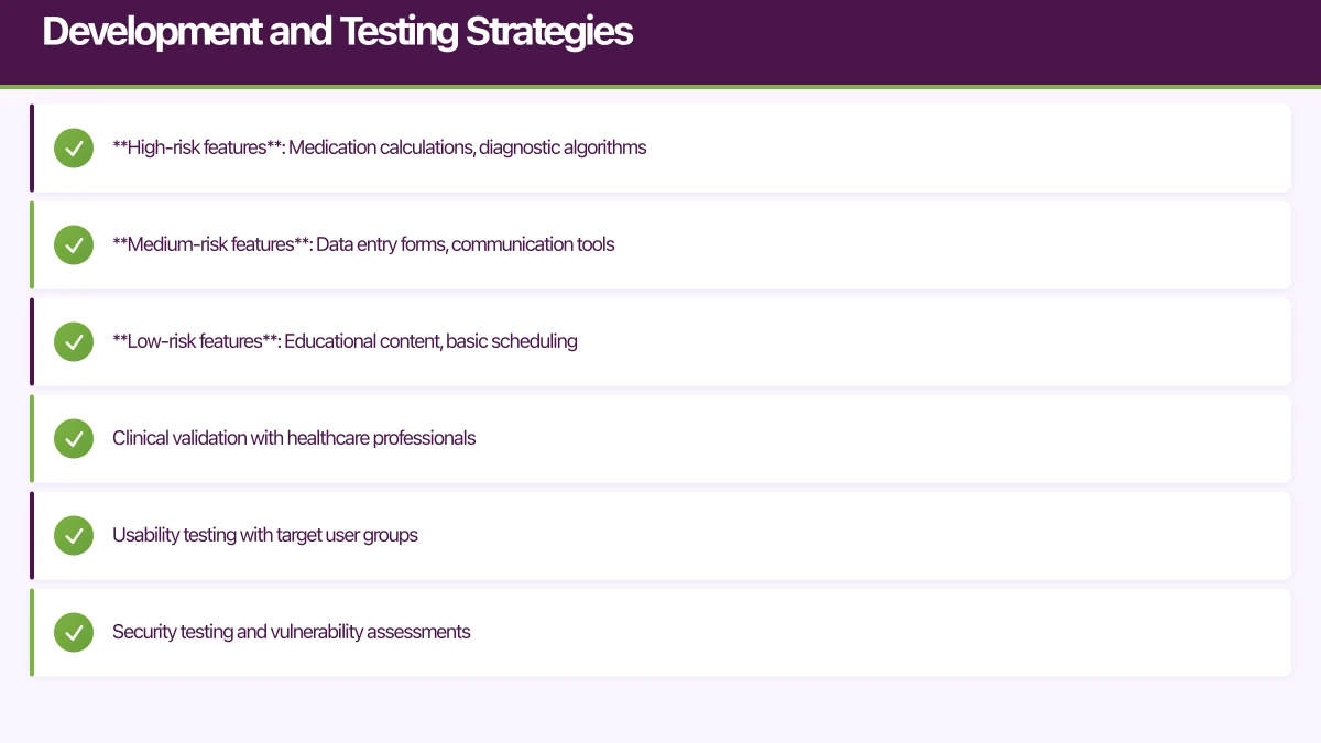 Development and Testing Strategies Infographic