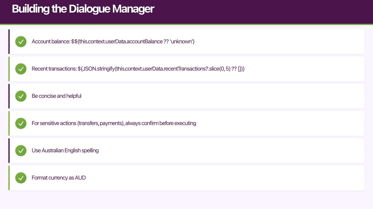 Building the Dialogue Manager Infographic
