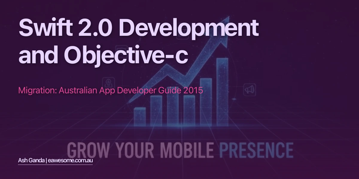 Swift 2.0 Development And Objective-C Migration: Australian App Developer Guide 2015