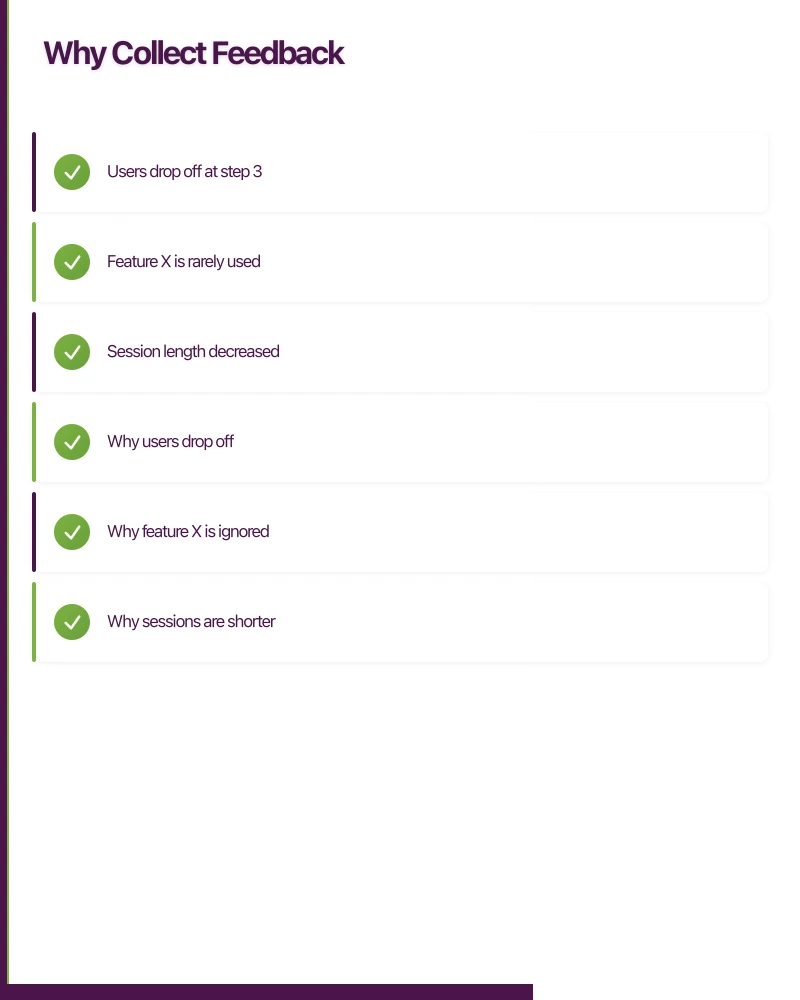 Why Collect Feedback Infographic